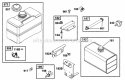 Fuel Tank Diagram and Parts List for 171432-1111-01  Briggs and Stratton Engine